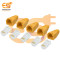 RJ45 Connector with Yellow Boots Cover for Ethernet Network Cable (5 pcs each)